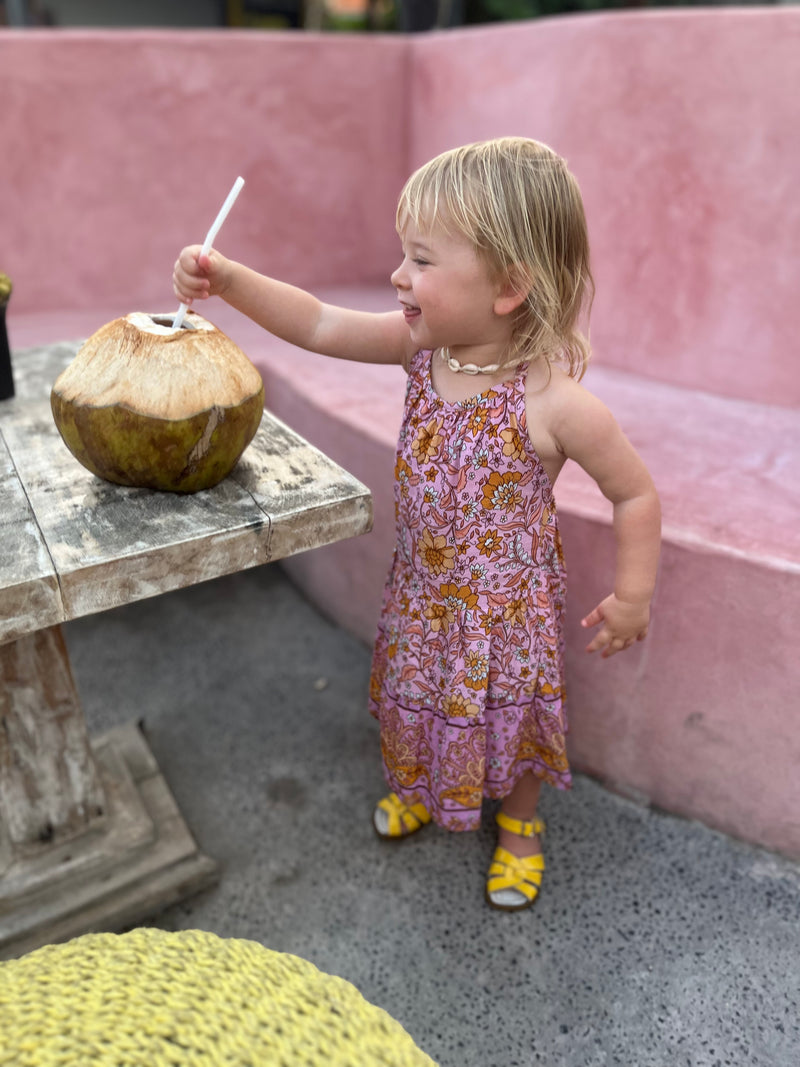 Pink Mustard Magian Dress