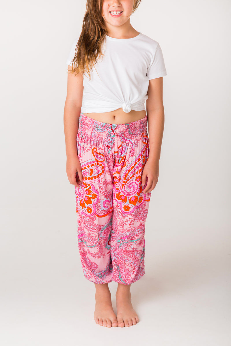 Pink Paisley Happy Pants