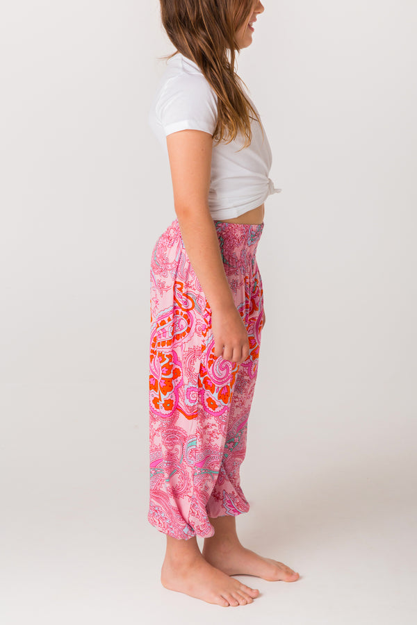 Pink Paisley Happy Pants