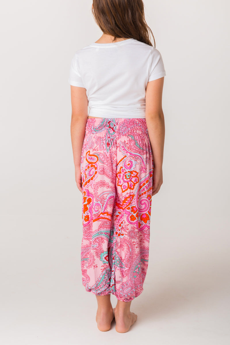 Pink Paisley Happy Pants